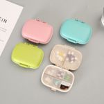Casa si Gradina - Mobilier - Organizare si depozitare - Cutii depozitare - Organizator medicamente, Plastic, 8 compartimente, 0.1 L, Verde, Flippy, 11 x 7 cm - Infinity.ro