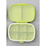 Casa si Gradina - Mobilier - Organizare si depozitare - Cutii depozitare - Organizator medicamente, Plastic, 8 compartimente, 0.1 L, Verde, Flippy, 11 x 7 cm - Infinity.ro