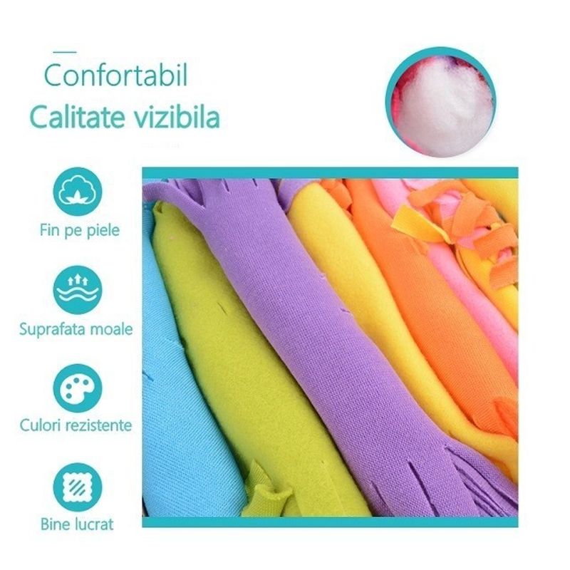 Jucarii, Copii si Bebe - Jucarii si jocuri - Jucarii & jocuri educative - Jucarii interactive - Set de creatie DIY, Flippy, patura de tricotat multicolor - Infinity.ro