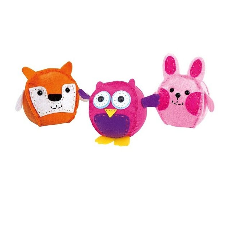 Jucarii, Copii si Bebe - Jucarii si jocuri - Jucarii & jocuri educative - Seturi de artizanat - Set creatie perna pentru copii, Dream Kids, 3 piese - Infinity.ro
