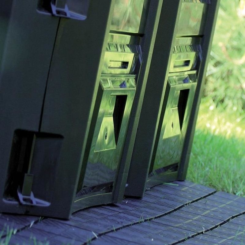 Casa si Gradina - Gradinarit si plante - Unelte gradinarit - Compostoare gradina - Compostor de gradina, 4 module, negru, 1600 L, 261x71.9x82.6 cm, Module Compogreen - Infinity.ro