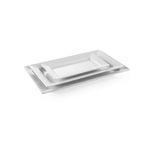 Casa si Gradina - Bucatarie si vesela - Vesela si tacamuri - Platouri de bucatarie - Platou servire dreptunghiular, Hendi, 36 x 20.5 x (H) 3.8 cm, melamina alba rezistenta la socuri - Infinity.ro