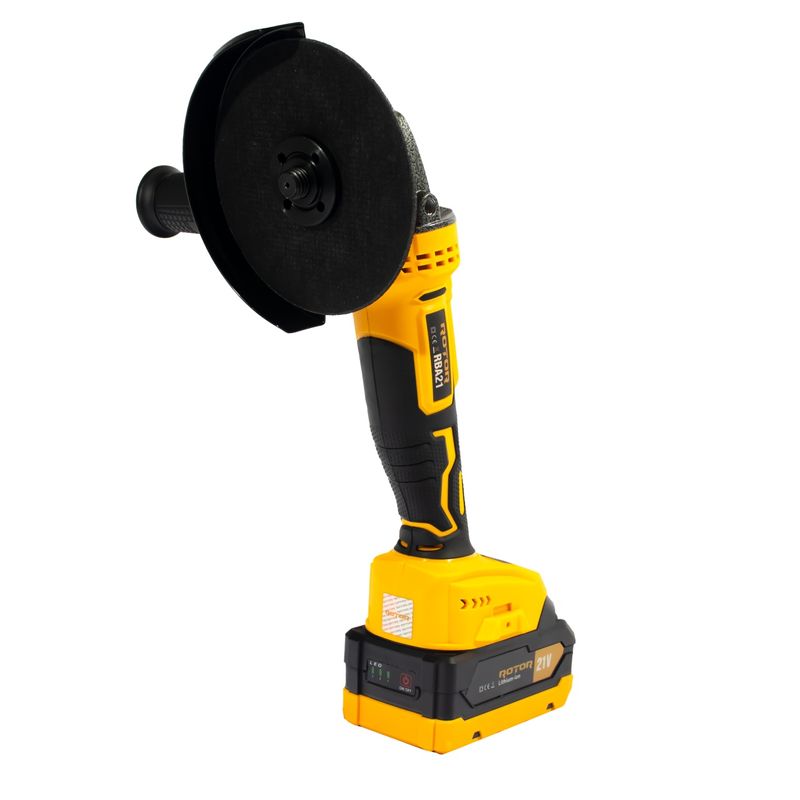 Casa si Gradina - Constructii - Scule electrice si accesorii - Polizoare - Polizor unghiular cu variator, ROTOR RBA21,8500 RPM, cu acumulator 21 V /3 Ah - Infinity.ro