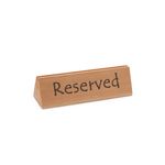Casa si Gradina - Decoratiuni - Decoratiuni petrecere - Accesorii pentru petrecere - Semn de masa cu text Reserved din lemn durabil 152x44x(H)44 mm Hendi - Infinity.ro