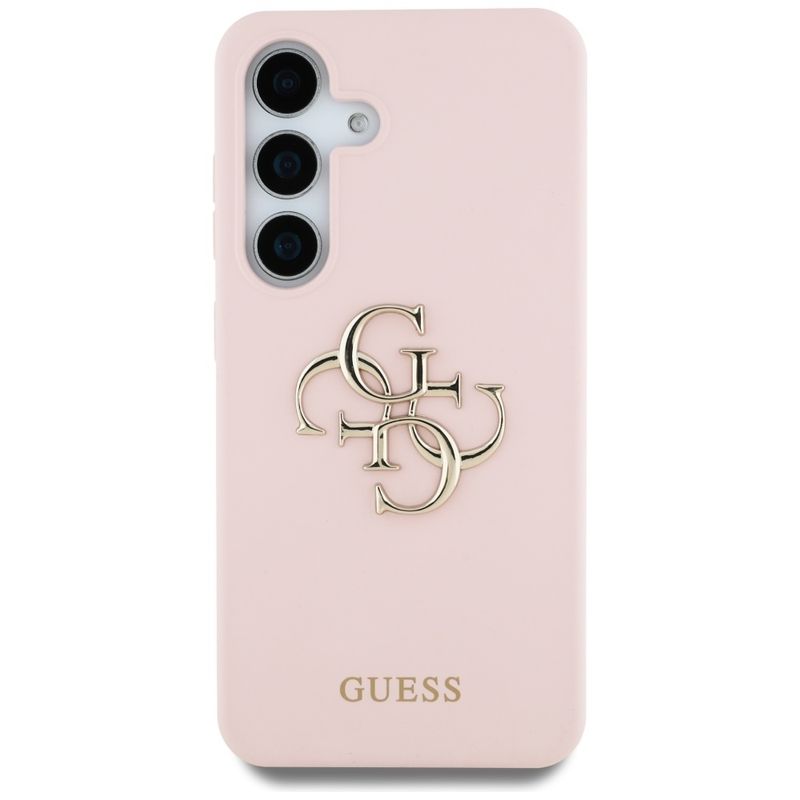 Laptop, Telefoane si Tablete - Telefoane mobile si accesorii - Accesorii Telefoane - Huse telefoane - Husa pentru Samsung Galaxy S25 - Guess Silicone 4G Big Metal Logo (GUHCS25SS4SMDP) - Roz - Infinity.ro