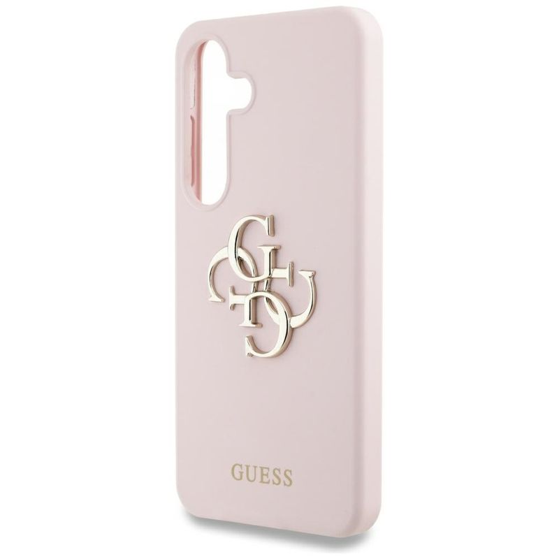 Laptop, Telefoane si Tablete - Telefoane mobile si accesorii - Accesorii Telefoane - Huse telefoane - Husa pentru Samsung Galaxy S25 - Guess Silicone 4G Big Metal Logo (GUHCS25SS4SMDP) - Roz - Infinity.ro