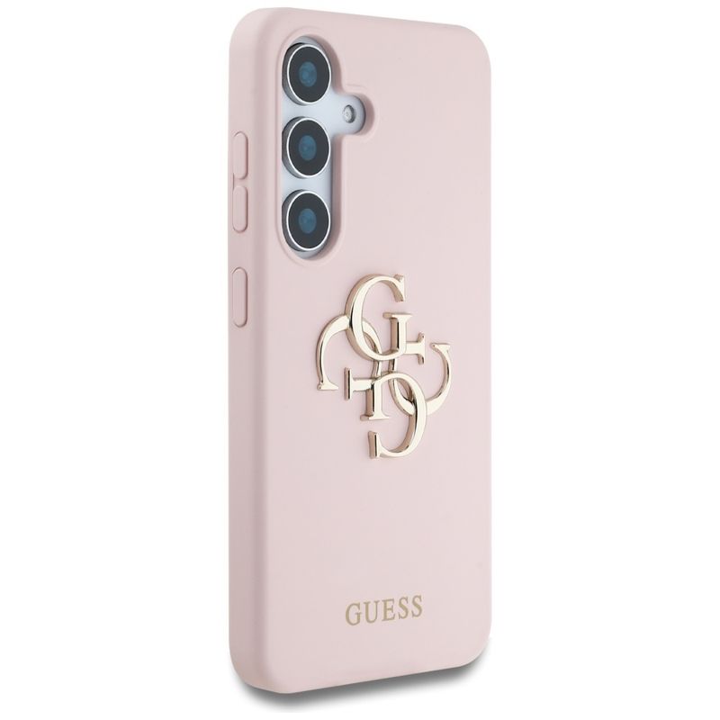Laptop, Telefoane si Tablete - Telefoane mobile si accesorii - Accesorii Telefoane - Huse telefoane - Husa pentru Samsung Galaxy S25 - Guess Silicone 4G Big Metal Logo (GUHCS25SS4SMDP) - Roz - Infinity.ro