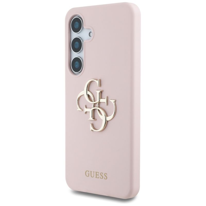 Laptop, Telefoane si Tablete - Telefoane mobile si accesorii - Accesorii Telefoane - Huse telefoane - Husa pentru Samsung Galaxy S25 - Guess Silicone 4G Big Metal Logo (GUHCS25SS4SMDP) - Roz - Infinity.ro