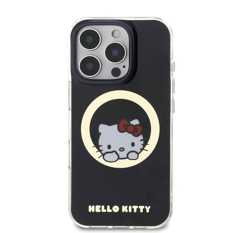 Laptop, Telefoane si Tablete - Telefoane mobile si accesorii - Accesorii Telefoane - Huse telefoane - Husa pentru iPhone 16 Pro - Hello Kitty Hardcase IML Sweet Kitty MagSafe (HKHMP16LHSWKK) - Negru - Infinity.ro