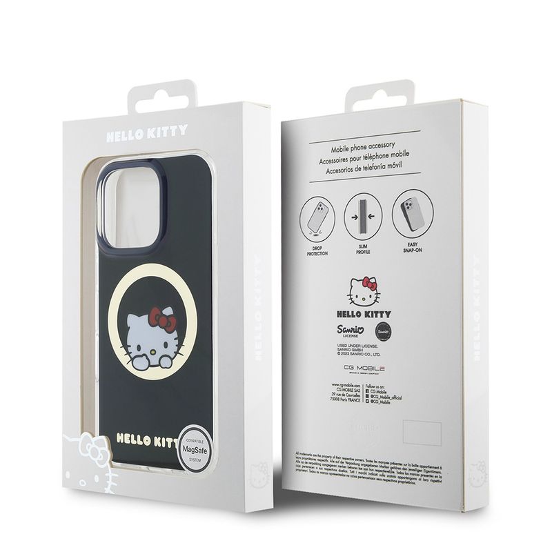 Laptop, Telefoane si Tablete - Telefoane mobile si accesorii - Accesorii Telefoane - Huse telefoane - Husa pentru iPhone 16 Pro - Hello Kitty Hardcase IML Sweet Kitty MagSafe (HKHMP16LHSWKK) - Negru - Infinity.ro