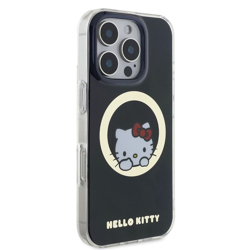 Laptop, Telefoane si Tablete - Telefoane mobile si accesorii - Accesorii Telefoane - Huse telefoane - Husa pentru iPhone 16 Pro - Hello Kitty Hardcase IML Sweet Kitty MagSafe (HKHMP16LHSWKK) - Negru - Infinity.ro