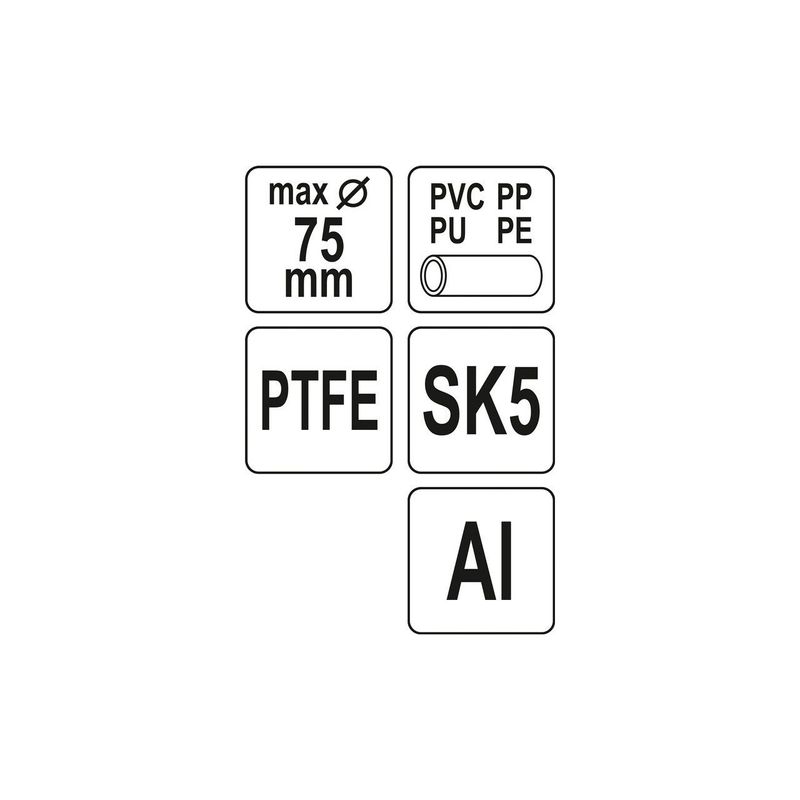 Casa si Gradina - Constructii - Scule de mana si unelte - Clesti si patenti - Cleste taiat PVC 75 mm teflonat Yato YT-22274 - Infinity.ro