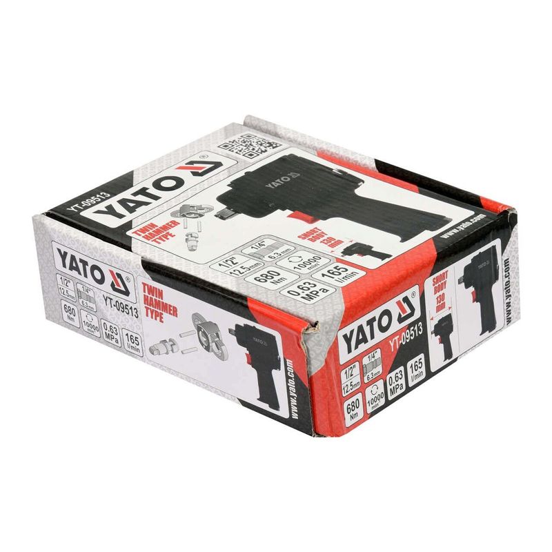 Casa si Gradina - Constructii - Scule profesionale - Scule pneumatice - Pistol pneumatic 1/2" 680Nm Yato YT-09513 - Infinity.ro
