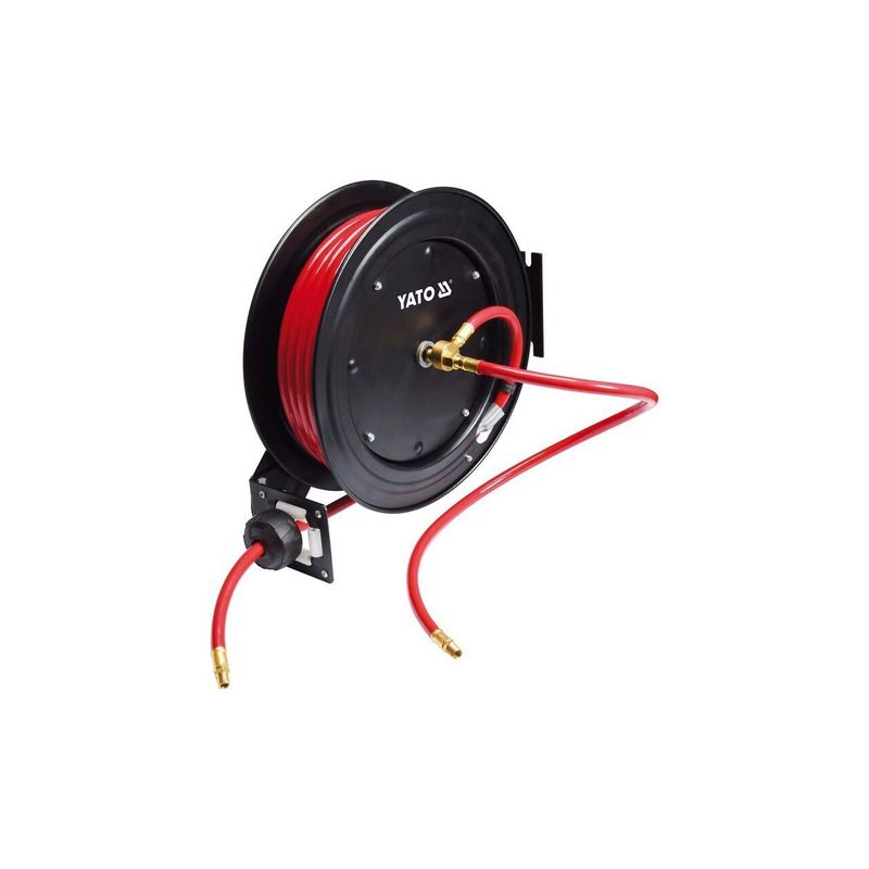 Casa si Gradina - Electrice - Echipamente electrice - Accesorii compresoare - Furtun aer comprimat, tambur, 15 m x 8mm Yato YT-24250 - Infinity.ro