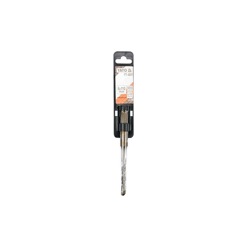 Casa si Gradina - Constructii - Scule electrice si accesorii - Seturi si accesorii pentru gaurit si insurubat - Burghiu beton SDS si virf x, 6x110mm Yato YT-4201 - Infinity.ro