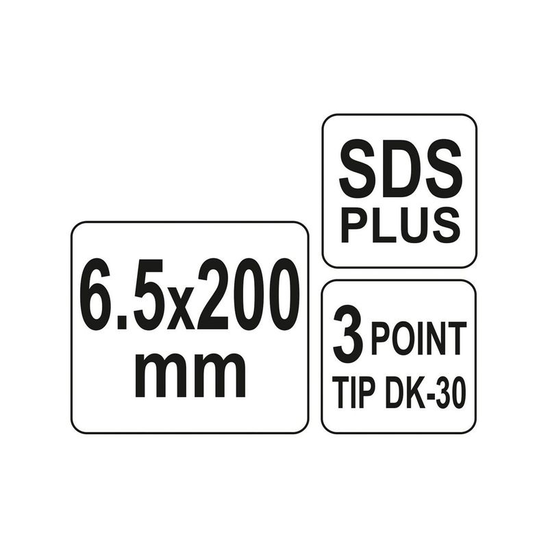 Casa si Gradina - Constructii - Scule electrice si accesorii - Seturi si accesorii pentru gaurit si insurubat - Burghiu pentru beton SDS si , 6,5 x 200 mm Yato YT-41641 - Infinity.ro