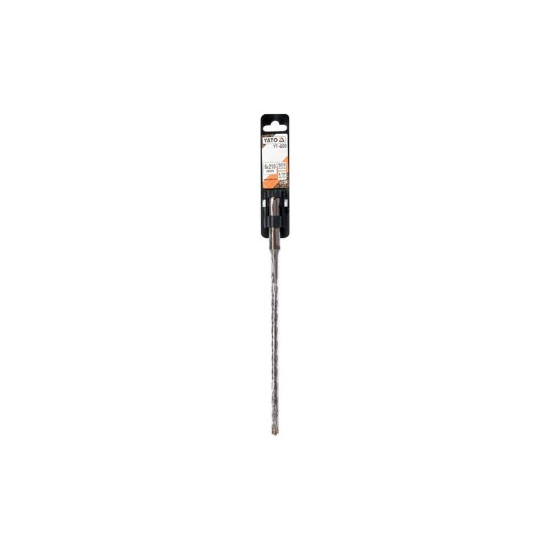 Casa si Gradina - Constructii - Scule electrice si accesorii - Seturi si accesorii pentru gaurit si insurubat - Burghiu beton SDS si virf x, 6x210mm Yato YT-4203 - Infinity.ro