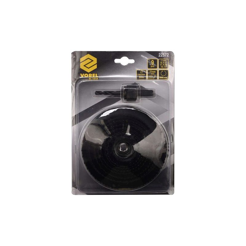 Casa si Gradina - Constructii - Scule electrice si accesorii - Accesorii pentru frezare - Set freze pentru scos cepuri de lemn 38 - 127 mm Vorel 22572 - Infinity.ro