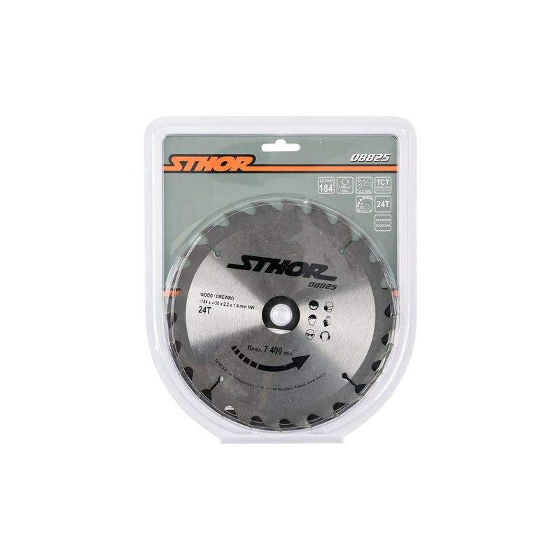 Casa si Gradina - Constructii - Scule electrice si accesorii - Accesorii polizare si slefuire - Disc taiat lemn 184 x 2.2 x 1.4 mm Vorel 08825 - Infinity.ro