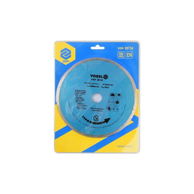 Casa si Gradina - Constructii - Scule electrice si accesorii - Accesorii polizare si slefuire - Disc diamantat 230 mm Vorel 08735 - Infinity.ro