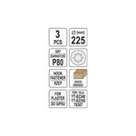 Casa si Gradina - Constructii - Scule electrice si accesorii - Accesorii polizare si slefuire - Disc abraziv cu orificii, P80 225 mm Yato YT-83472 - Infinity.ro