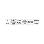 Casa si Gradina - Constructii - Scule electrice si accesorii - Accesorii polizare si slefuire - Discuri panza abraziva, GR180 125 mm 5 buc Yato YT-83437 - Infinity.ro