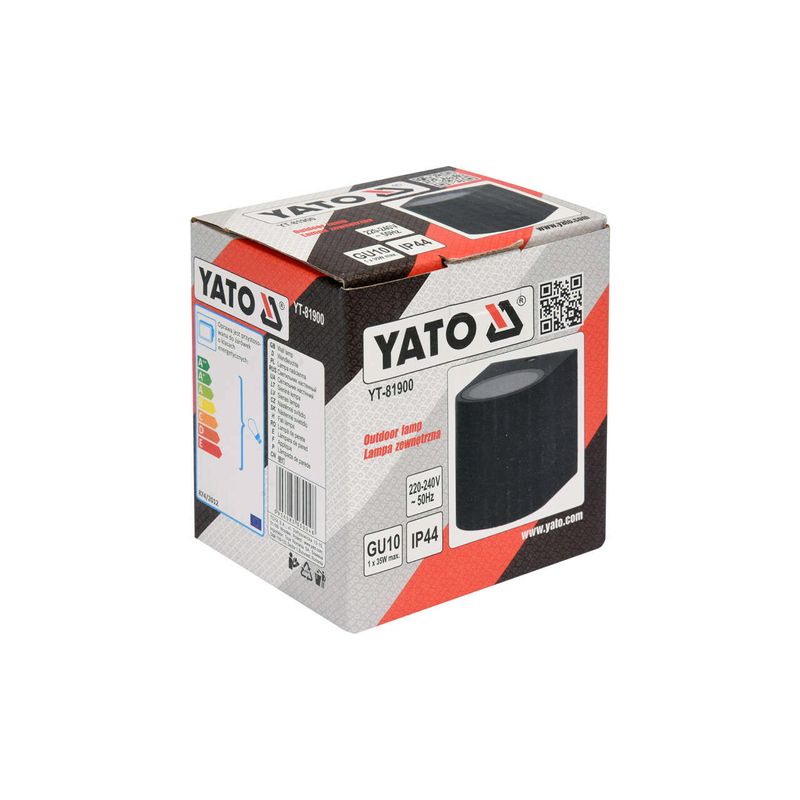 Casa si Gradina - Corpuri si surse de iluminat - Plafoniere, aplice si spoturi - Lampa exterior din aluminiu, gu10, 1 x 35 W max Yato YT-81900 - Infinity.ro