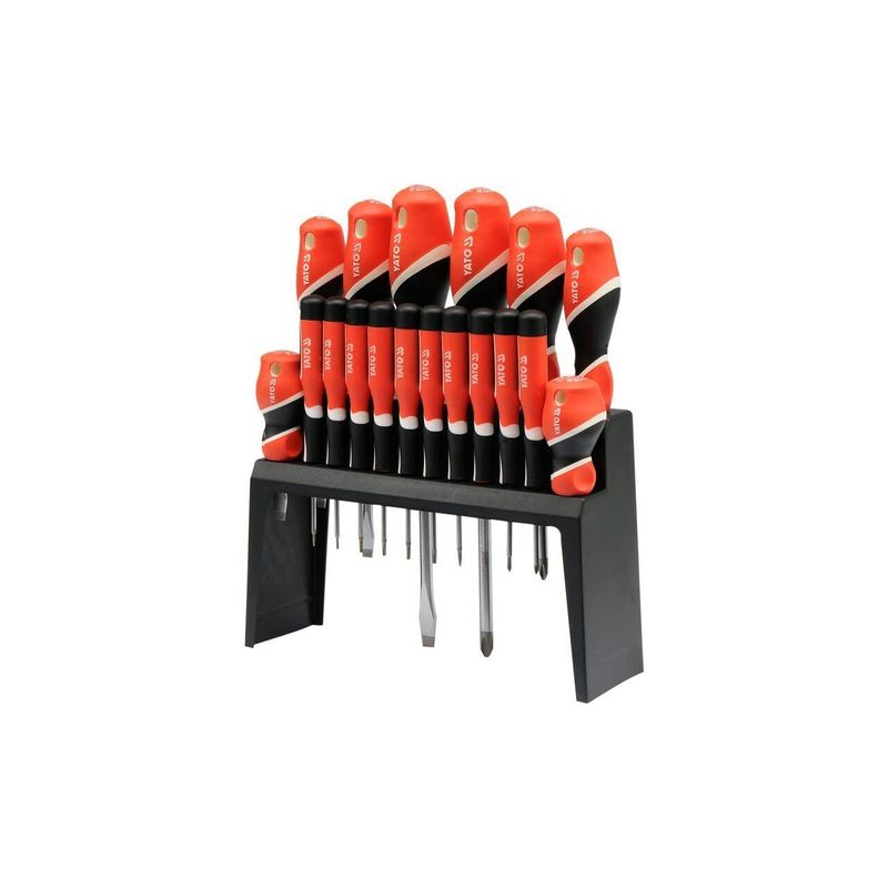 Casa si Gradina - Constructii - Scule de mana si unelte - Surubelnite - Set surublenite cu suport 18 bucati 25982 Yato YT-25982 - Infinity.ro