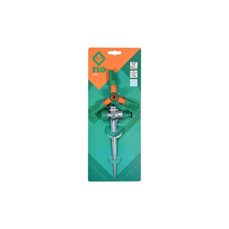 Casa si Gradina - Gradinarit si plante - Instalatii si accesorii pentru irigatii - Aspersoare - Aspersor cu 3 brate metal 1/2" Flo 89263 - Infinity.ro