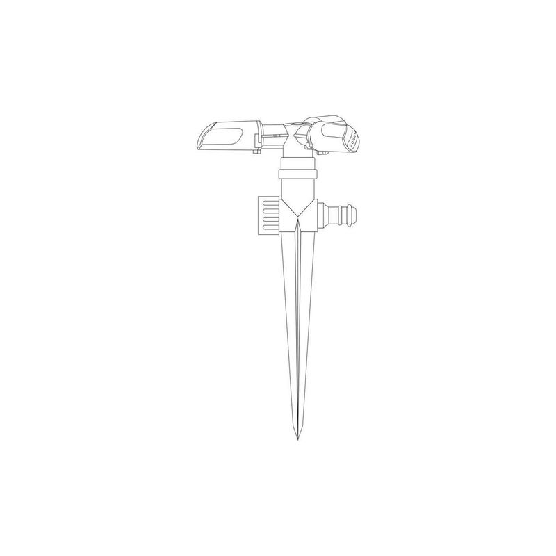 Casa si Gradina - Gradinarit si plante - Instalatii si accesorii pentru irigatii - Aspersoare - Aspersor cu 3 brate metal 1/2" Flo 89263 - Infinity.ro