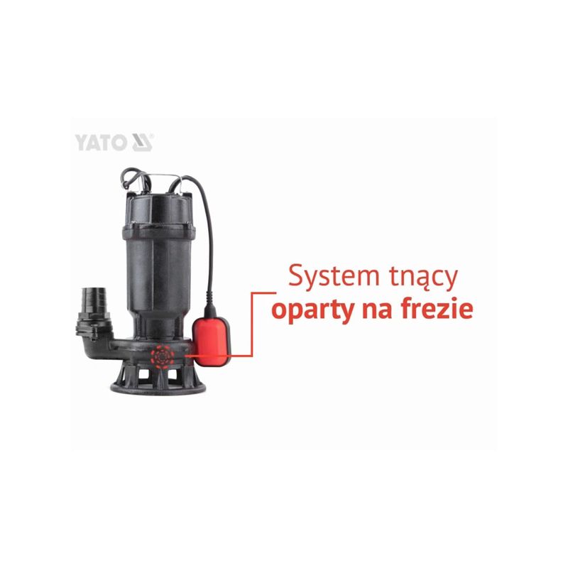 Casa si Gradina - Gradinarit si plante - Instalatii si accesorii pentru irigatii - Pompe apa - Pompa submersibila cu tocator pentru fose septice, material fonta, 750 W Yato YT-85350 - Infinity.ro