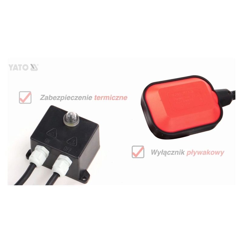 Casa si Gradina - Gradinarit si plante - Instalatii si accesorii pentru irigatii - Pompe apa - Pompa submersibila cu tocator pentru fose septice, material fonta, 750 W Yato YT-85350 - Infinity.ro