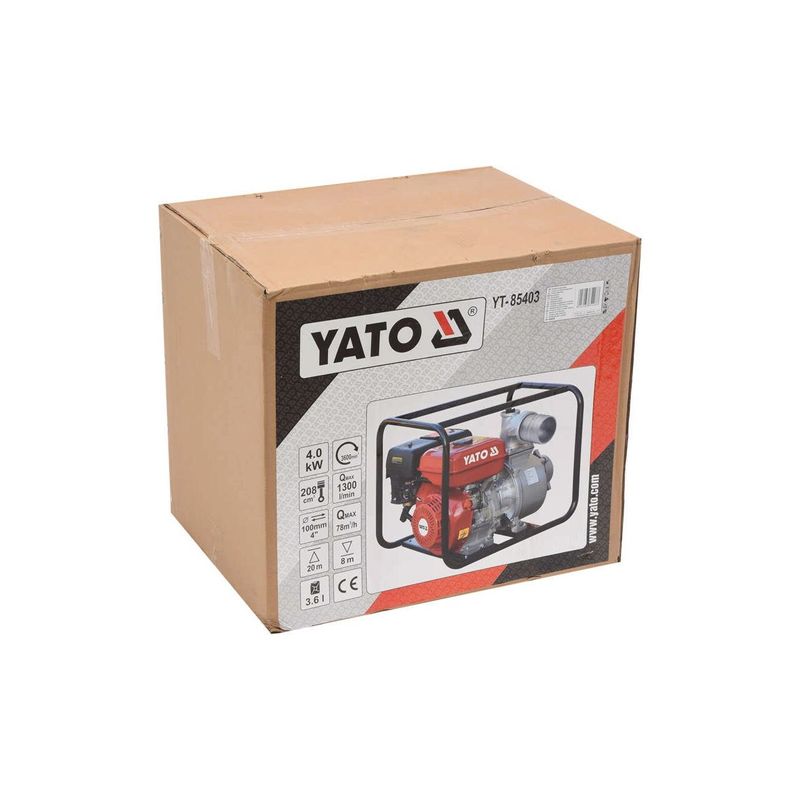 Casa si Gradina - Gradinarit si plante - Instalatii si accesorii pentru irigatii - Pompe apa - Motopompa 4 kw, 1300l/min 4" Yato YT-85403 - Infinity.ro
