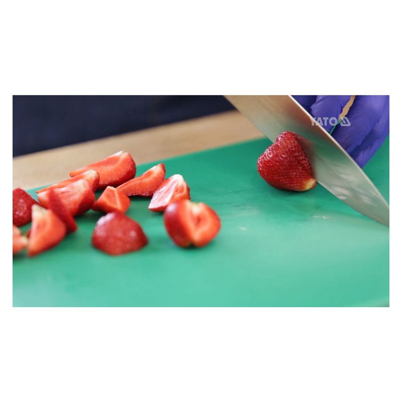 Casa si Gradina - Bucatarie si vesela - Ustensile bucatarie - Tocatoare de bucatarie - Tocator din plastic verde 450 x 300 x 13 mm Yato YG-02171 - Infinity.ro