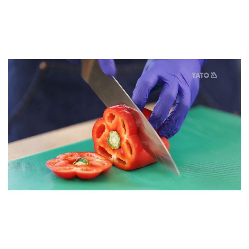 Casa si Gradina - Bucatarie si vesela - Ustensile bucatarie - Tocatoare de bucatarie - Tocator din plastic verde 450 x 300 x 13 mm Yato YG-02171 - Infinity.ro