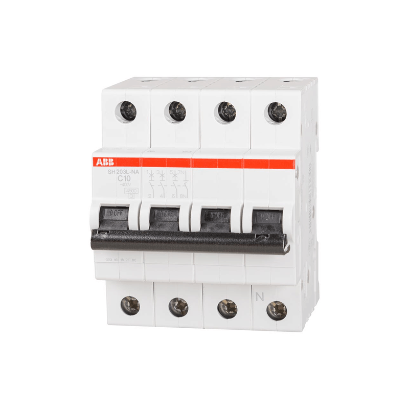 Casa si Gradina - Electrice - Distributie electrica si comanda - Sigurante - Siguranta intrerupator automat, 10A 3P si N 4.5Ka - Infinity.ro