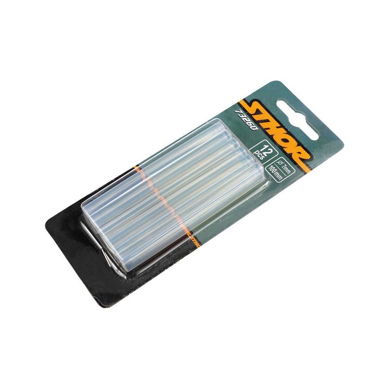 Casa si Gradina - Constructii - Scule electrice si accesorii - Accesorii pistoale de lipit - Batoane de plastic pentru pistolul de lipit 7 x 100 mm 12 buc Sthor 73260 - Infinity.ro