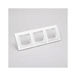 Casa si Gradina - Electrice - Accesorii electrice - Accesorii prize si intrerupatoare - Rama 3 Posturi alb Ovivo Mina - Infinity.ro