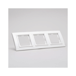 Casa si Gradina - Electrice - Accesorii electrice - Accesorii prize si intrerupatoare - Rama 3 Posturi alb Ovivo Mina - Infinity.ro