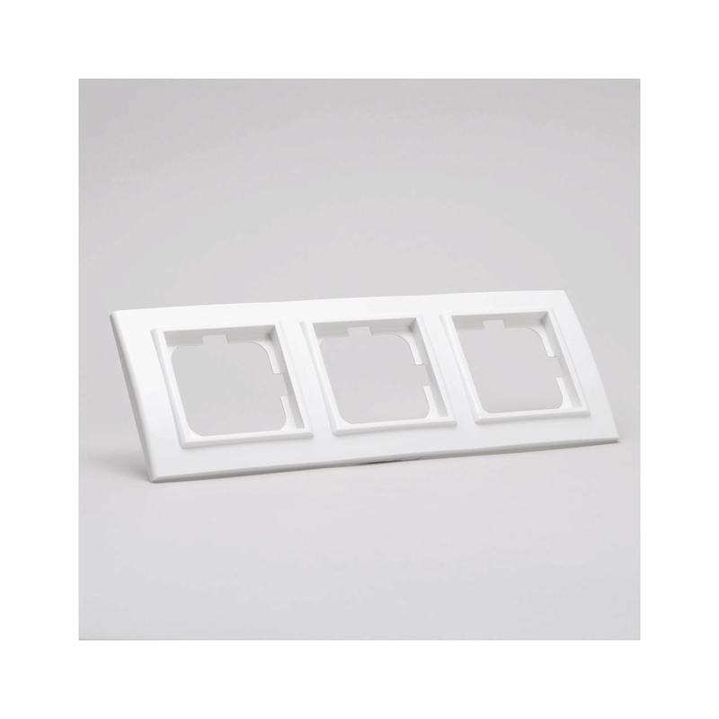 Casa si Gradina - Electrice - Accesorii electrice - Accesorii prize si intrerupatoare - Rama 3 Posturi alb Ovivo Mina - Infinity.ro