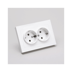 Casa si Gradina - Electrice - Prize - Priza dubla cu CP alb - Infinity.ro