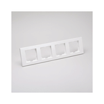 Casa si Gradina - Electrice - Accesorii electrice - Accesorii prize si intrerupatoare - Rama 4 Posturi alb Ovivo Mina - Infinity.ro