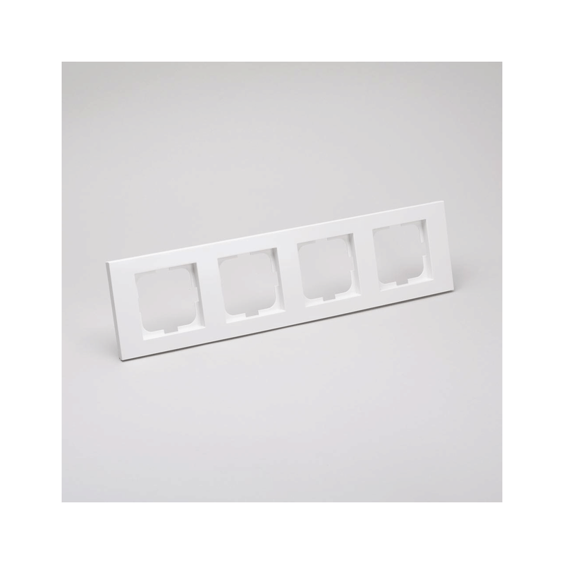 Casa si Gradina - Electrice - Accesorii electrice - Accesorii prize si intrerupatoare - Rama 4 Posturi alb Ovivo Mina - Infinity.ro