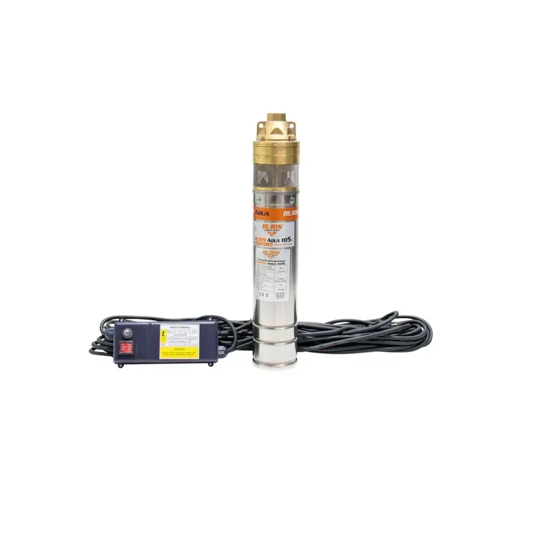 Casa si Gradina - Gradinarit si plante - Instalatii si accesorii pentru irigatii - Pompe apa - Pompa submersibila Ruris Aqua 105, de mare adancime, 1500 W, 140 m, 43.3 l/min, 4 inch, monofazata - Infinity.ro