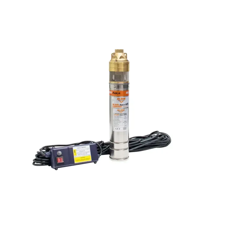 Casa si Gradina - Gradinarit si plante - Instalatii si accesorii pentru irigatii - Pompe apa - Pompa submersibila Ruris Aqua 105, de mare adancime, 1500 W, 140 m, 43.3 l/min, 4 inch, monofazata - Infinity.ro