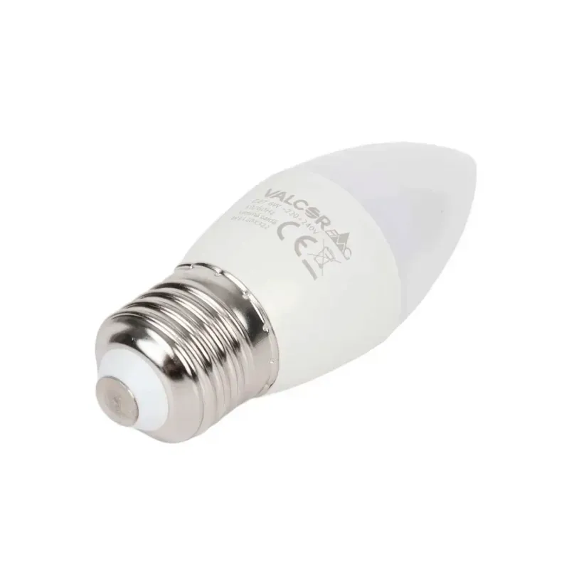 Casa si Gradina - Corpuri si surse de iluminat - Becuri si tuburi neon - Becuri - Bec LED lumanare B35 E27 6W lumina neutra LN 5000K Valcor VLC11004 - Infinity.ro