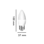 Casa si Gradina - Corpuri si surse de iluminat - Becuri si tuburi neon - Becuri - Bec LED lumanare B35 E27 6W lumina neutra LN 5000K Valcor VLC11004 - Infinity.ro