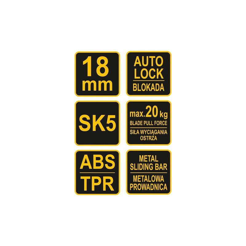 Casa si Gradina - Constructii - Scule de mana si unelte - Unelte de taiere - Cutter 18 mm Vorel 76186 - Infinity.ro