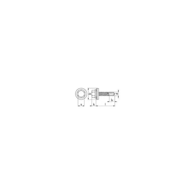 Casa si Gradina - Constructii - Feronerie si accesorii - Suruburi, dibluri si accesorii uz general - Surub tabla autoforant pentru metal cap hexagonal 4.8x19mm zincat 50 buc./punga - Infinity.ro