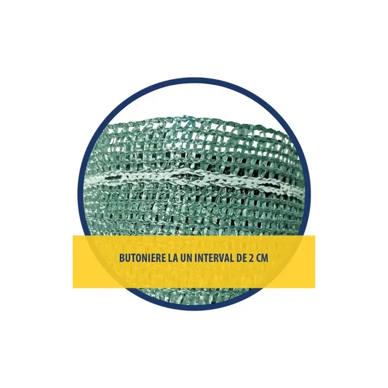 Casa si Gradina - Gradinarit si plante - Sere si solarii - Plasa umbrire 80 g/mp, 1.5 x 10 m - verde si alb, DSH 240959 - Infinity.ro